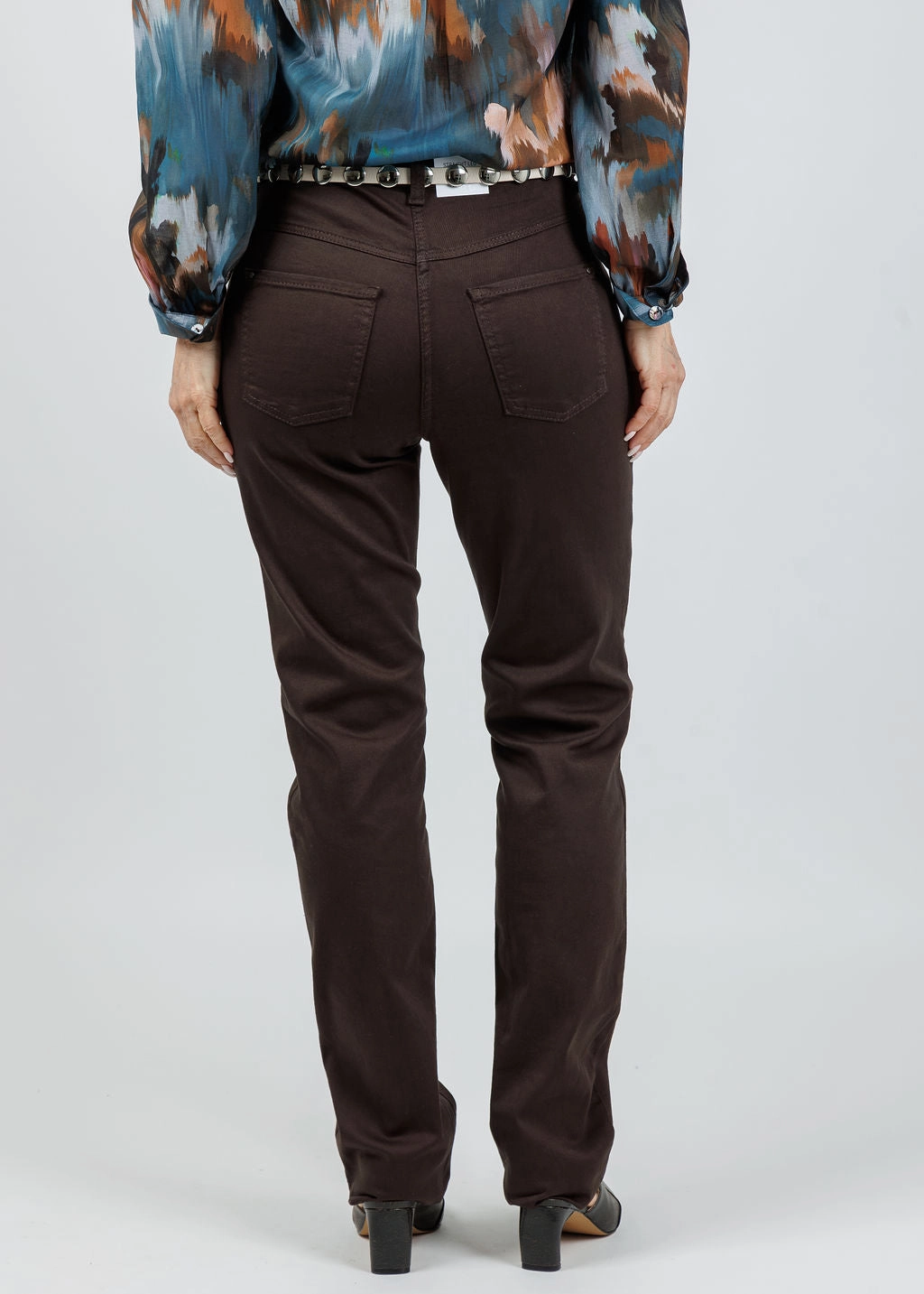 No Pinch Dream Straight Denim 32" - Deep Brown