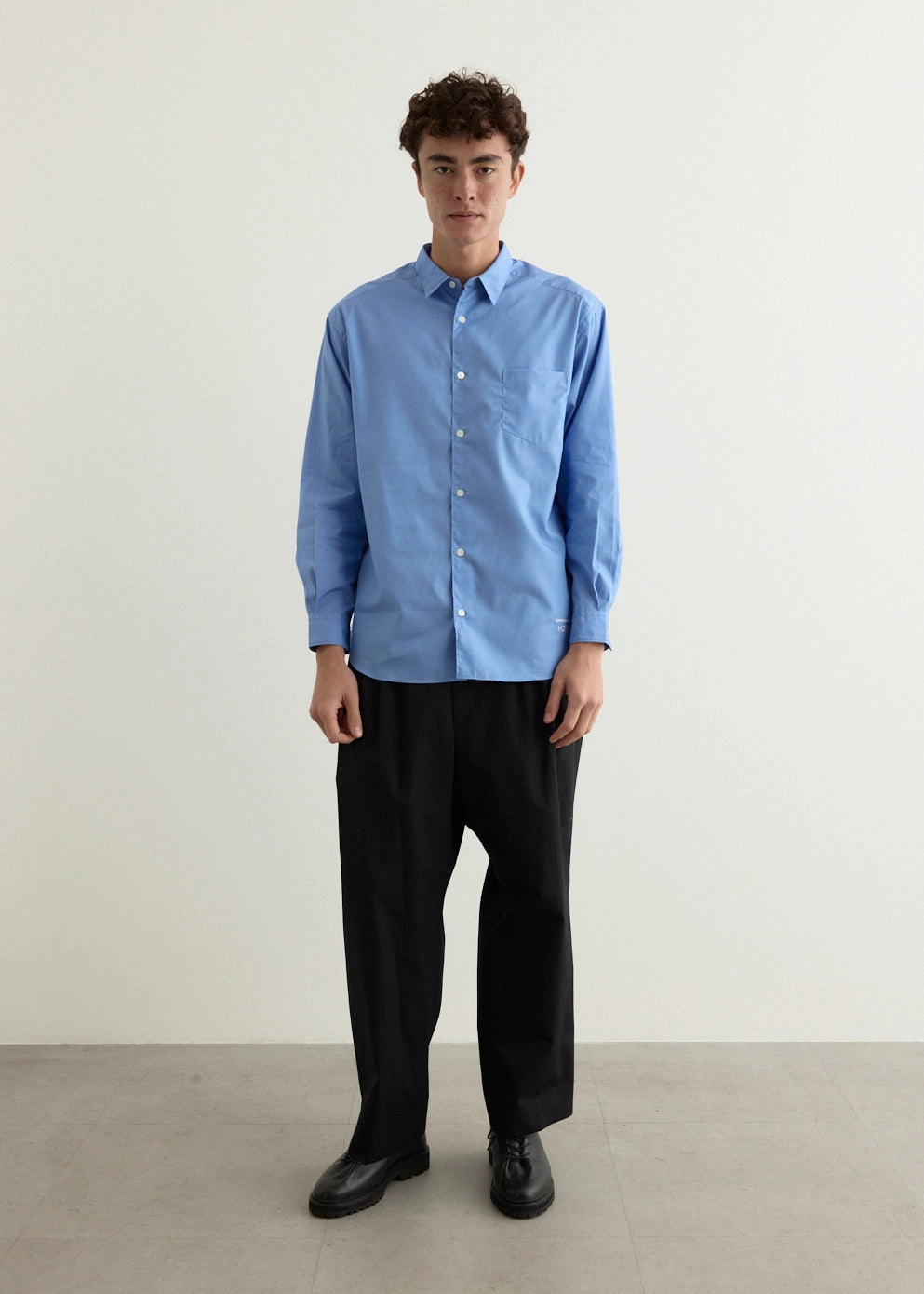 Cotton Broad Logo Shirt Anti Pilling Surface Everyday Comfort