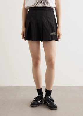 Duchesse Nylon Pleated Mini Skirt Organic Cotton Casual Edge