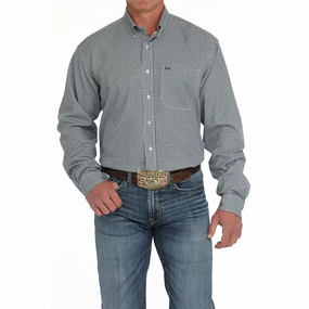 Cinch Men's Blue Diamond Arenaflex Long Sleeve Shirt Smart Appearance