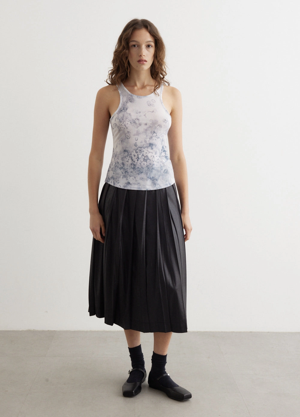 Floral Print Sleeveless Top Quality Wear Non Irritating Seams