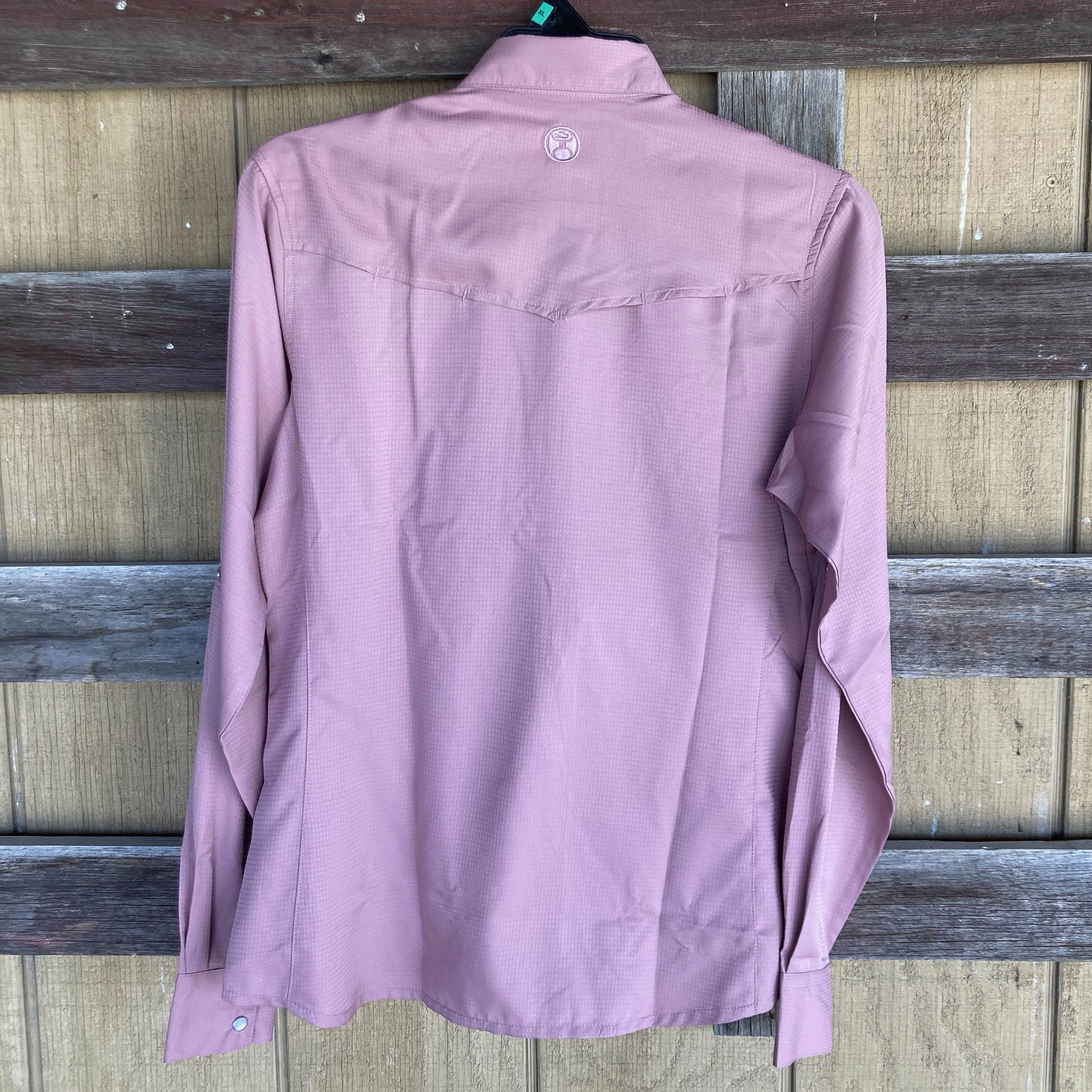 Hooey "Sol" Women's Ash Rose Long Sleeve Shirt ThermalRegulationLayer Sport Top