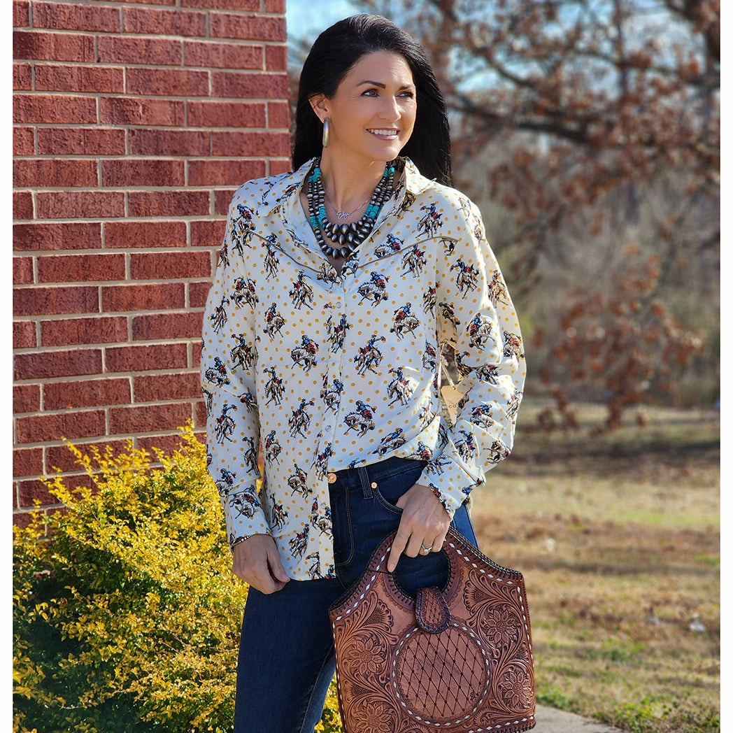 Buckaroo Betty Pearl Snap Sport Top