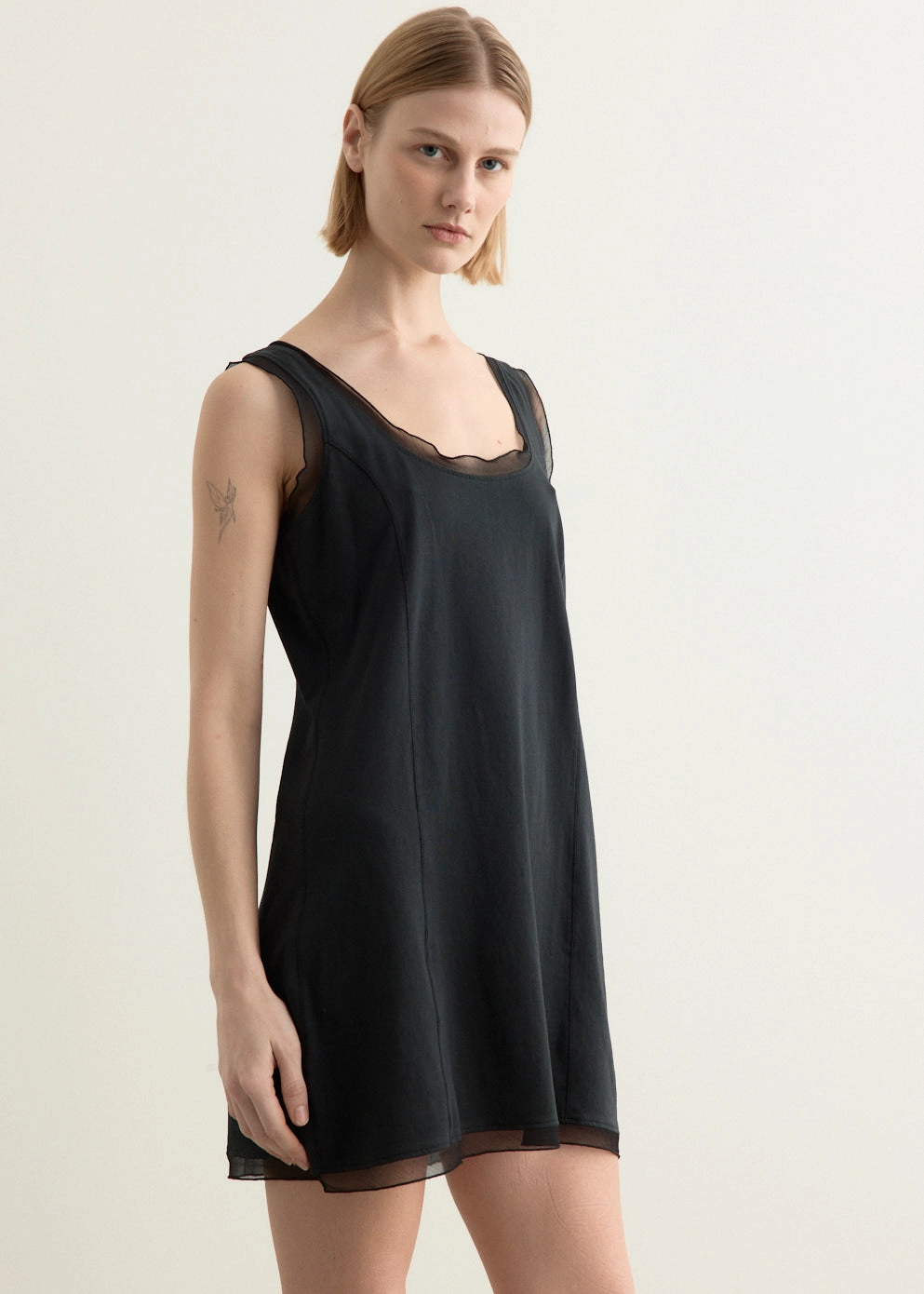 Gemstone-Detail Dusk Dress