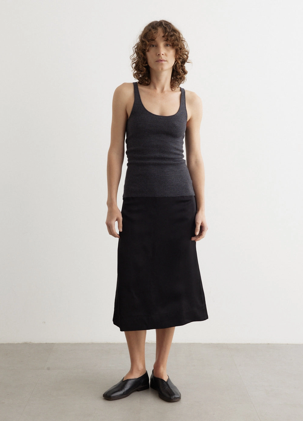 Compact Knit Tank Long Wearing slim