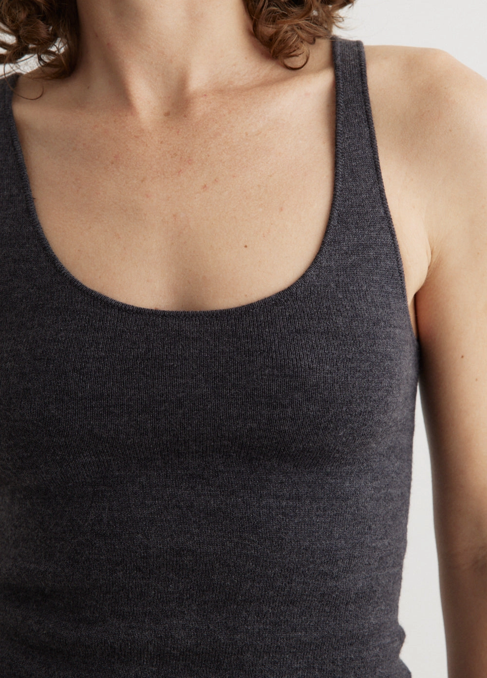 teens' style Compact Knit Tank