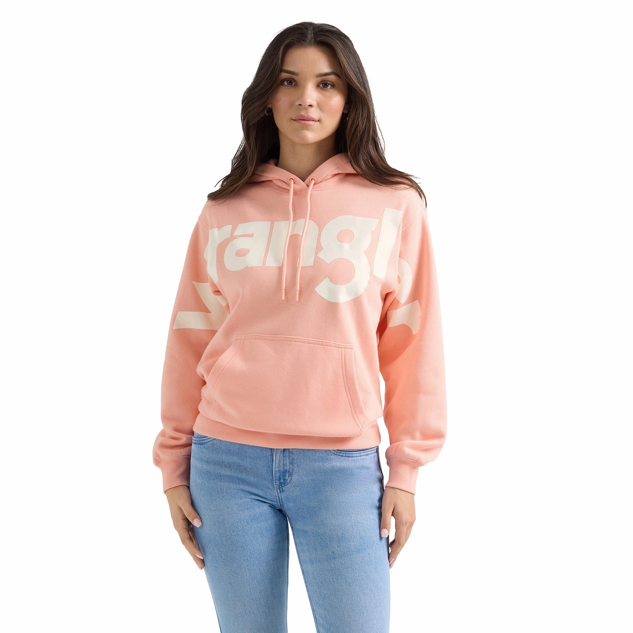 Easy Wear Odor Resistant Treatment Wrangler Women's Light Pink Hoodie