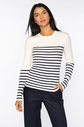 Knit Apparel Stripe Rib Crew