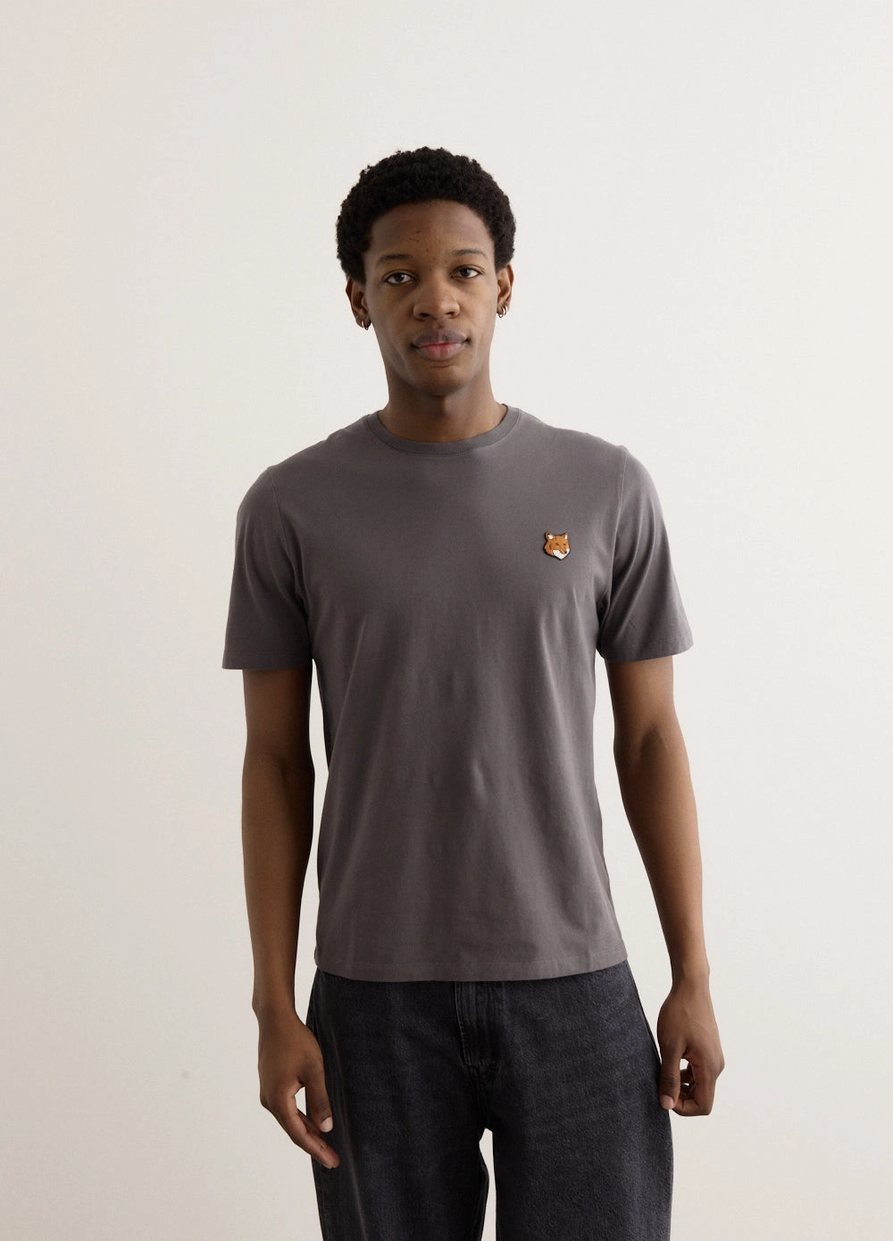 Urban Smart Essential Casual Fox Head Regular T-Shirt