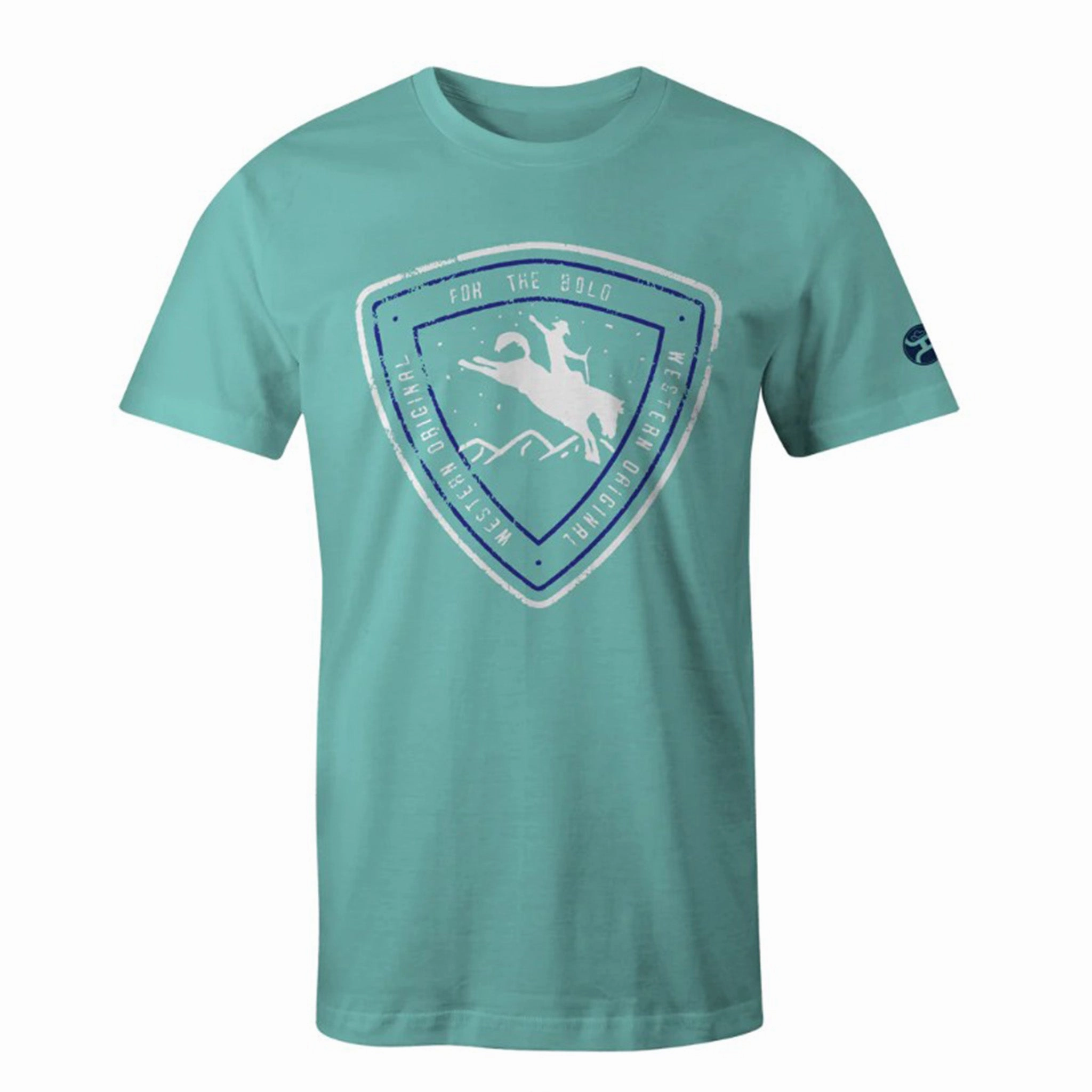 Sustainable fashion Unisex Option Hooey "Summit" Turquoise Logo T-shirt
