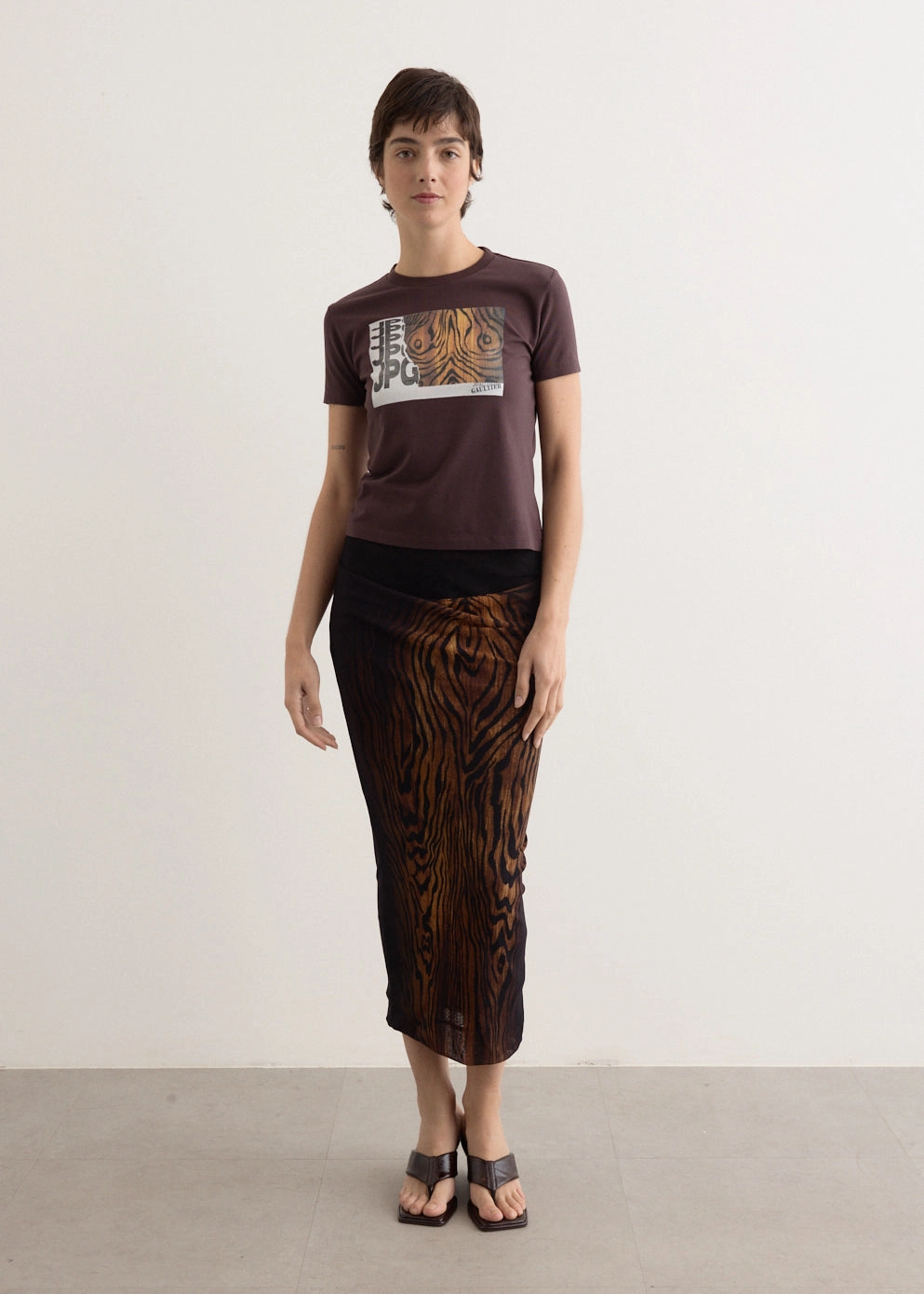 Outfit Focus Double Layer Mesh Skirt