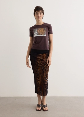 Outfit Focus Double Layer Mesh Skirt