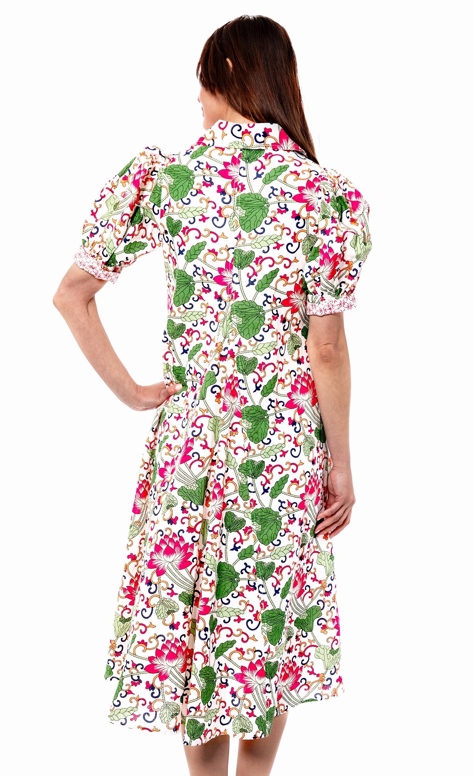 Mature Glam Montauk Dress - White Floral