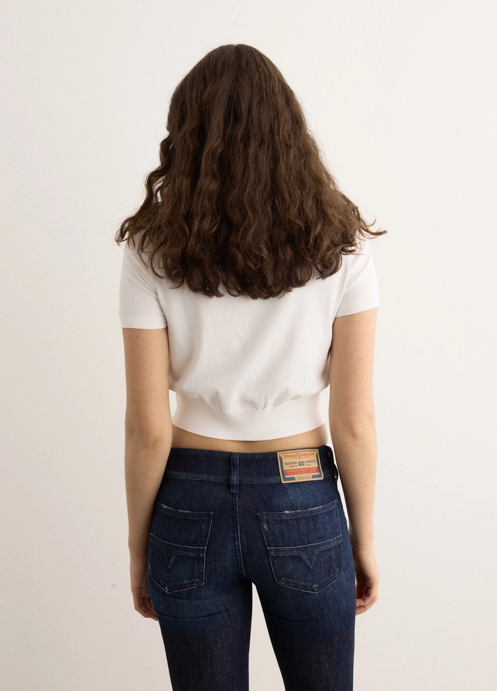 Short Sleeve Polo Cardigan With Embroidered Logo Mix-And-Match Urban Style