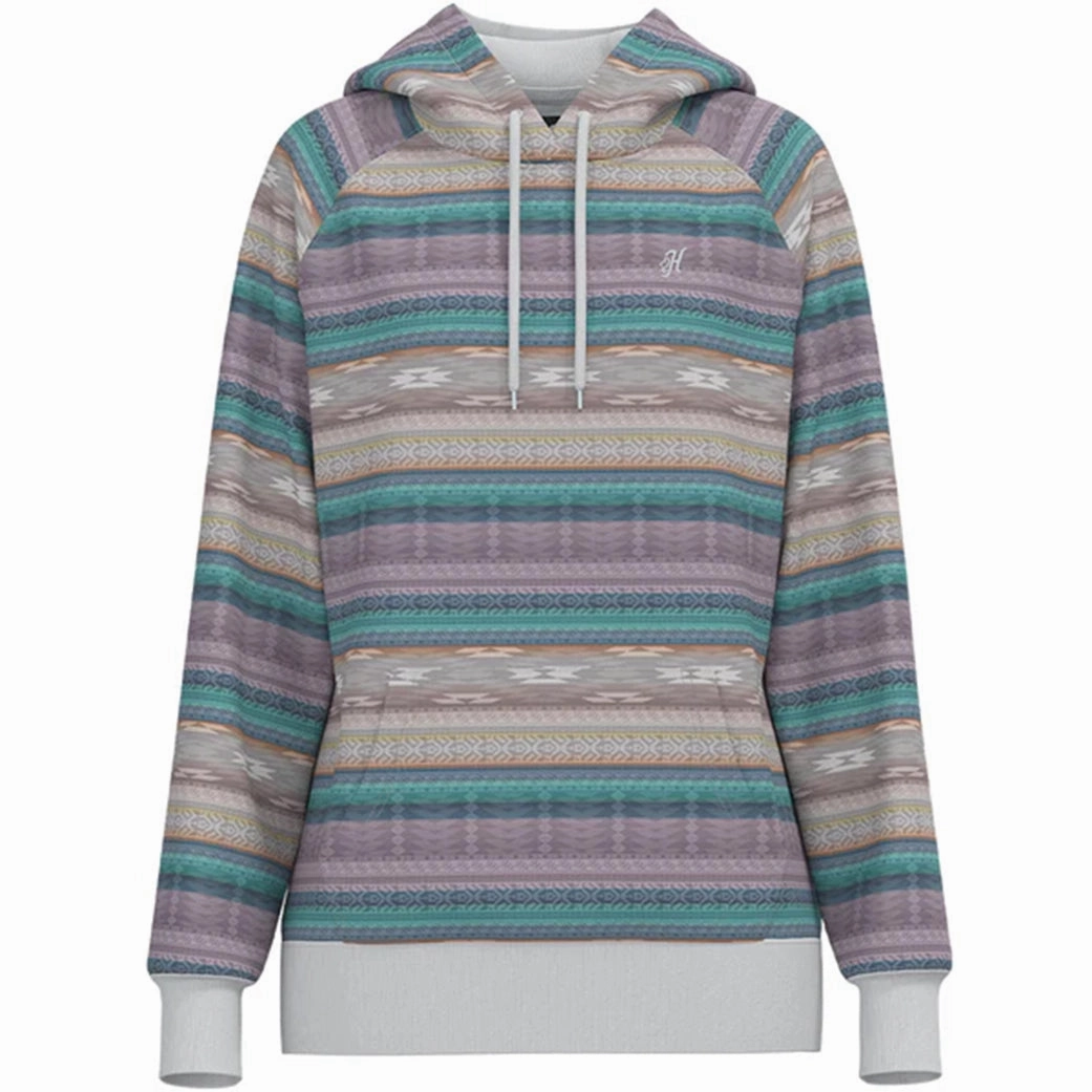 Hooey Women's Purple Serape "Legendary Hoodie" Compression Storage Sustainable Recycled Material