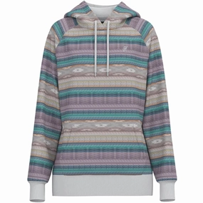 Functional Pockets Style Hooey Women's Purple Serape "Legendary Hoodie"