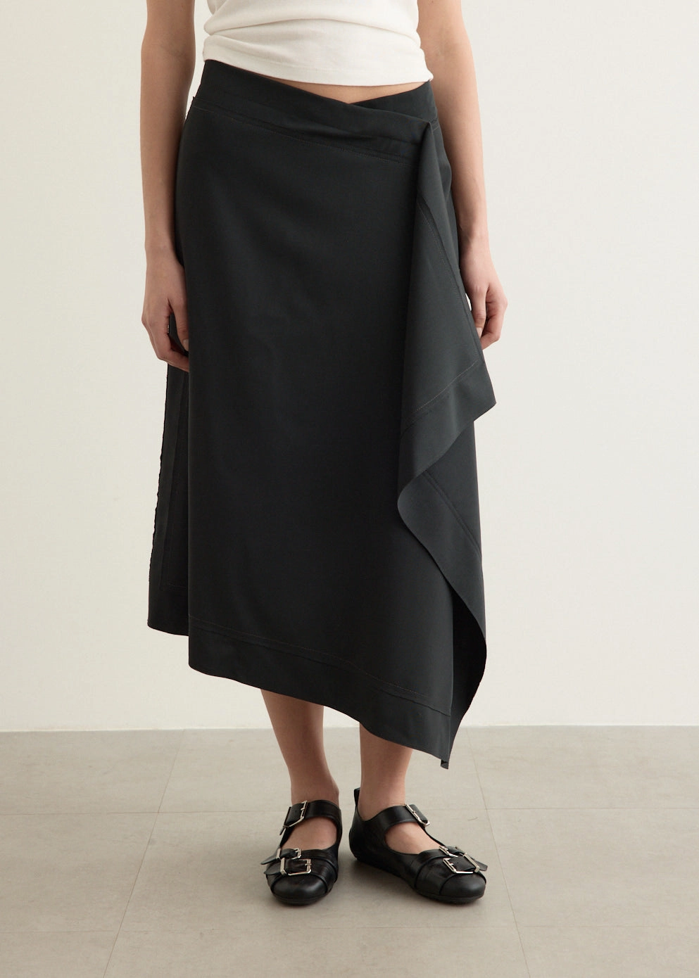 Wrapped Skirt Wrap Front Outfit Mix