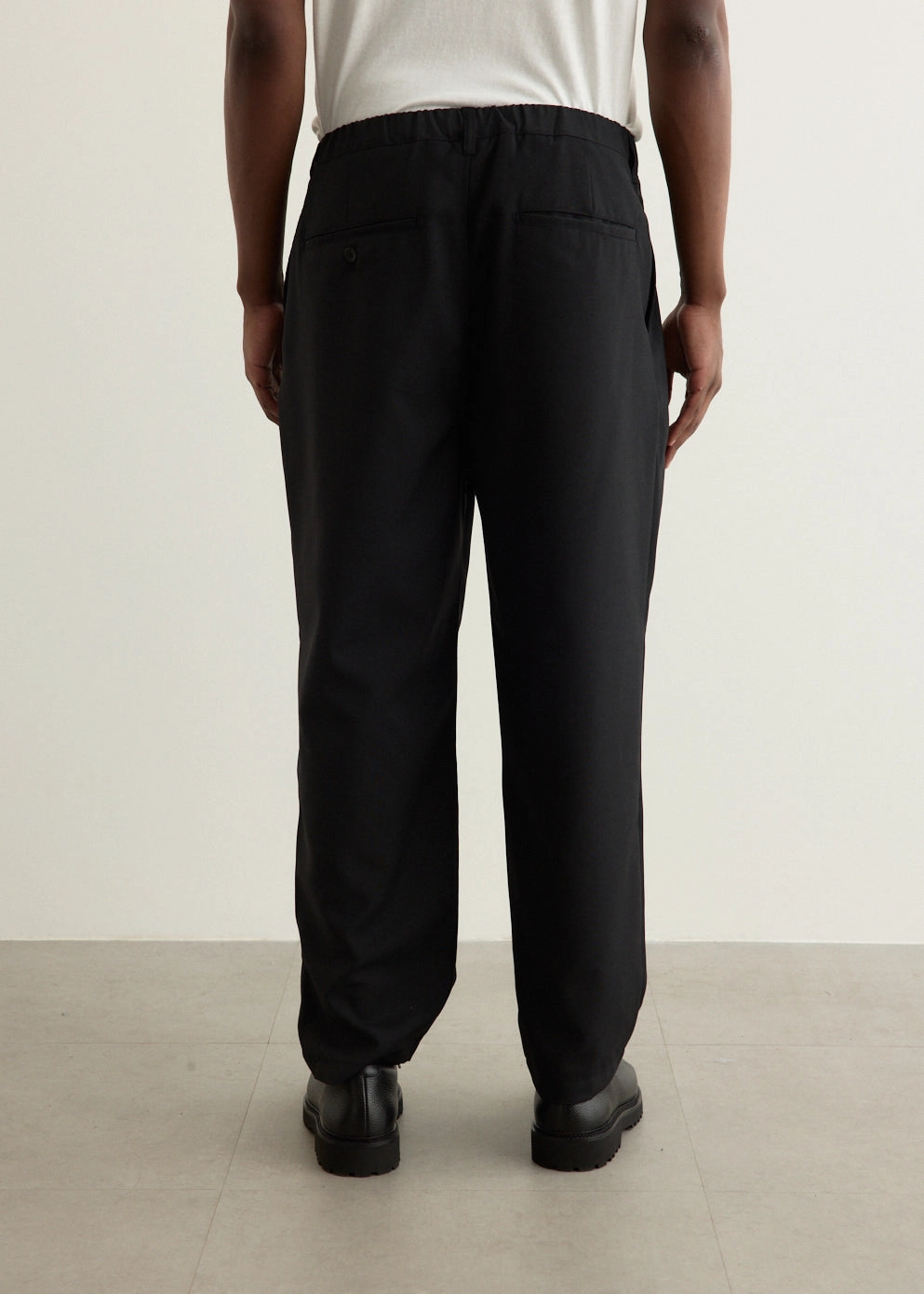 Stretch Material Elasticated Easy Pants