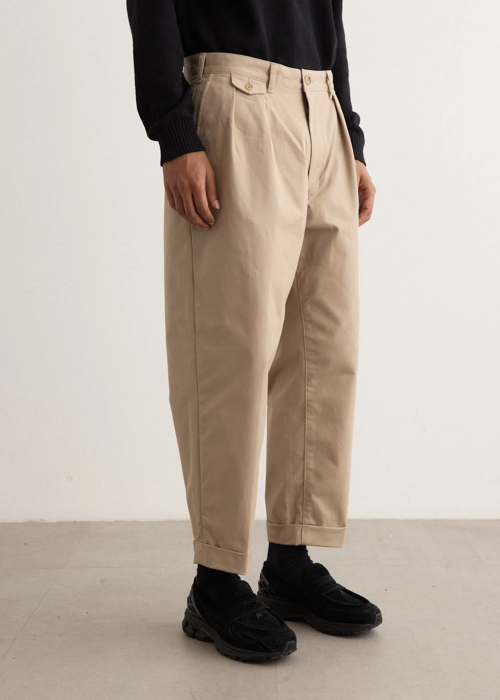Smart Layer 2 Pleats Twill Pants