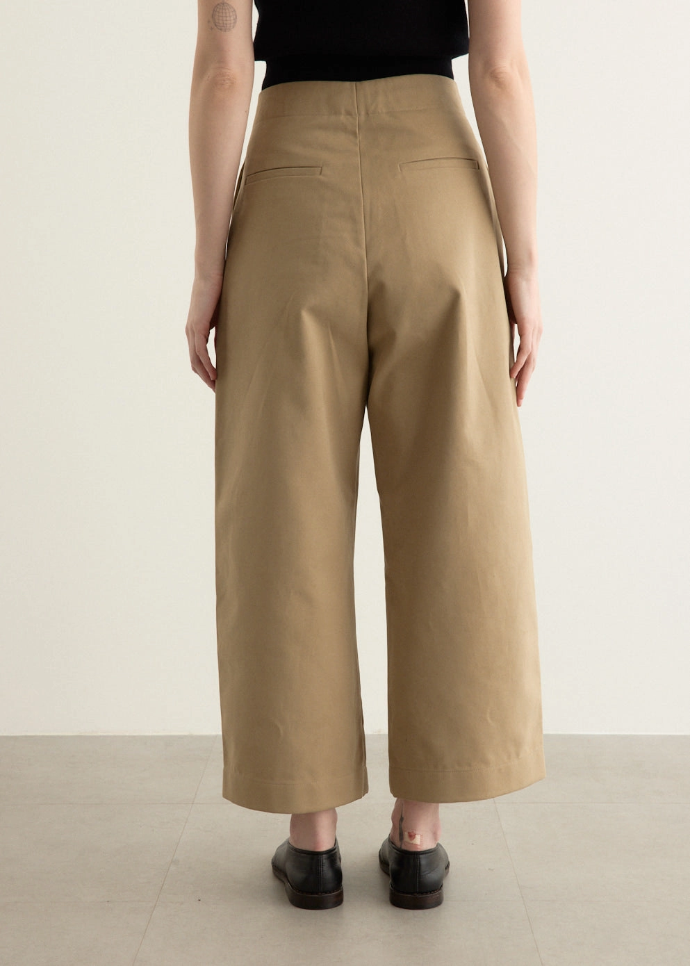 OdorResistantFinish HeatRegulating Dordoni Deep Pleat Volume Ankle Crop Pants