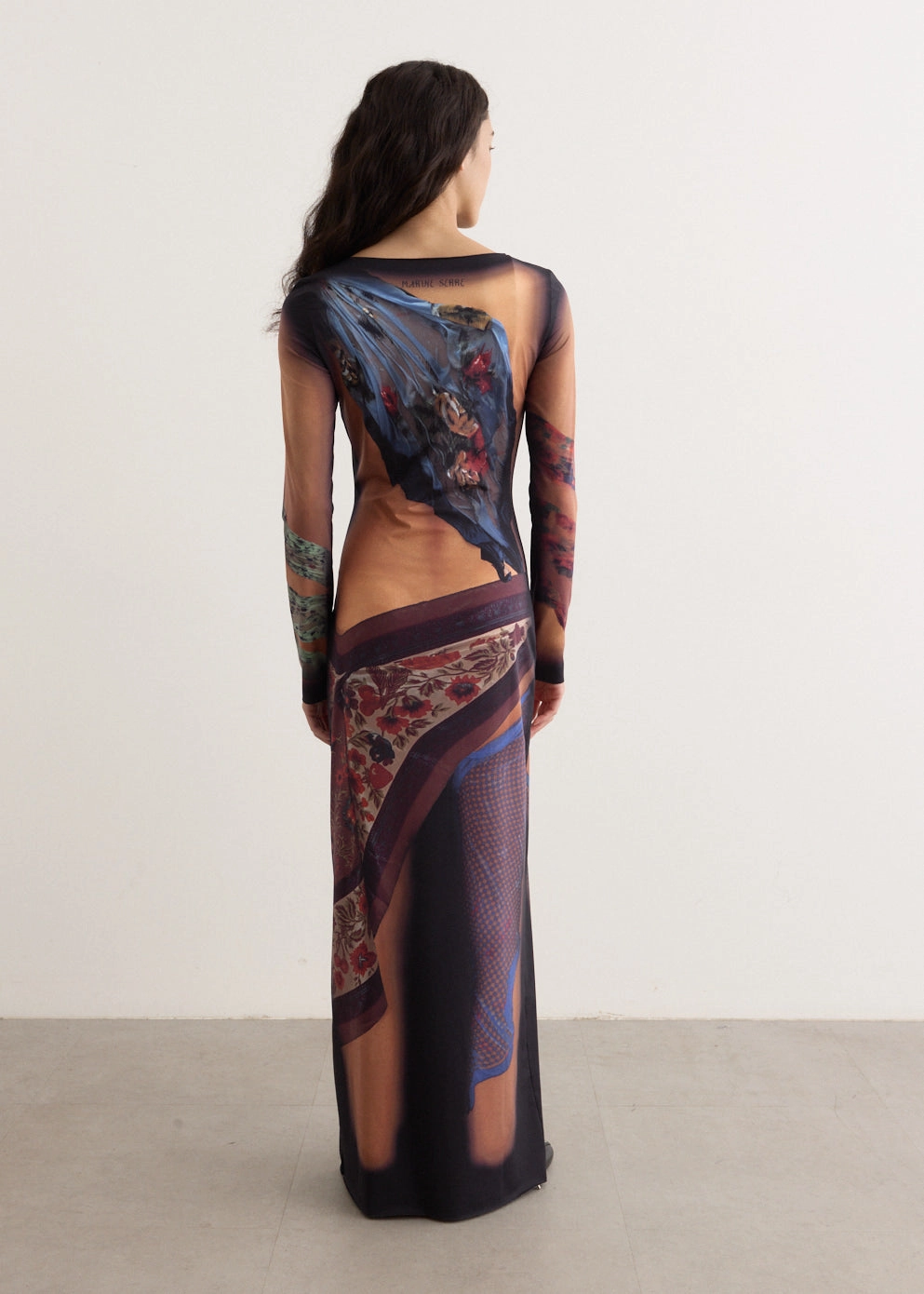 Everyday Comfort Wear Recycled Draped Statue Jersey Long Dress