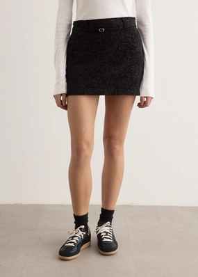 Elixir Belted Mini Skirt Wrap style Low Maintenance Fabric