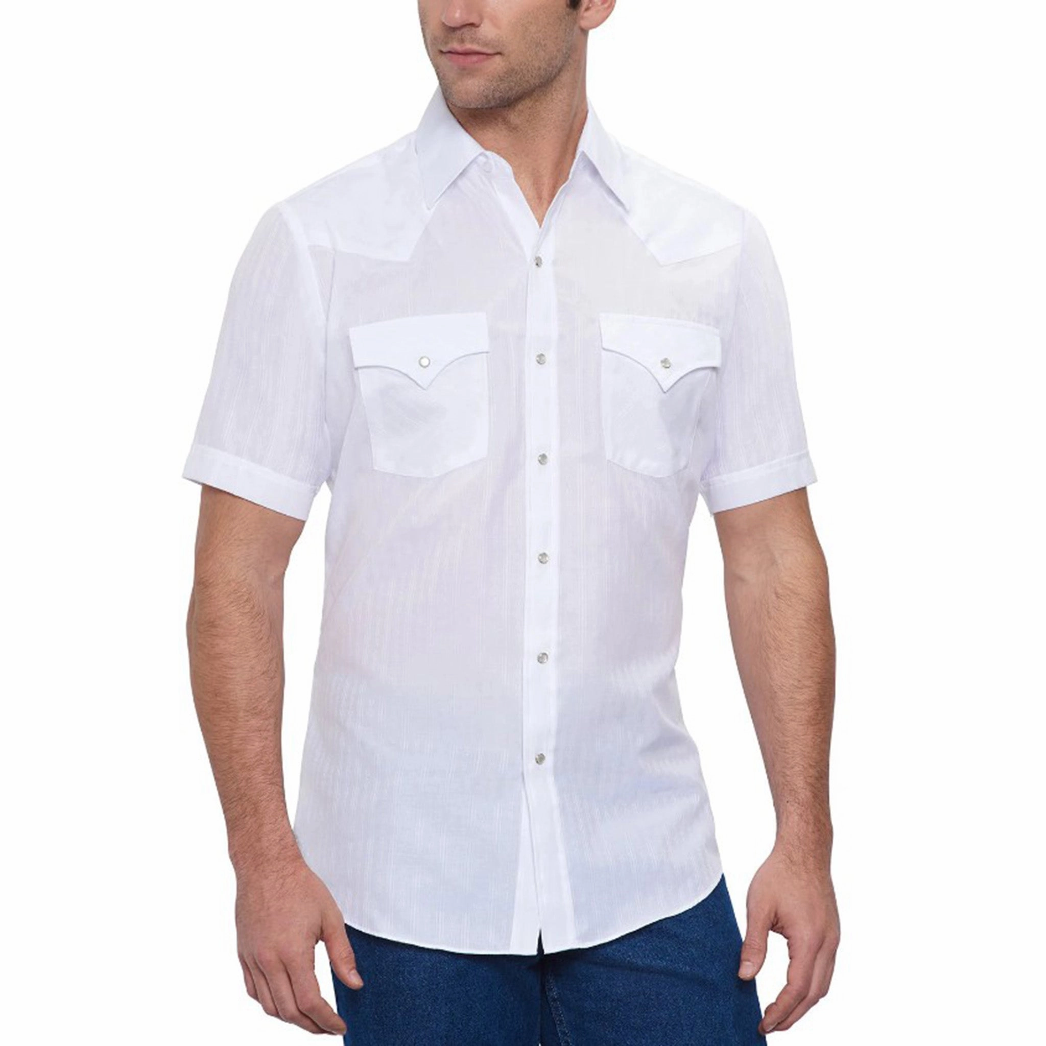 Ely Walker Men's White Short Sleeve Limited Edition Stylish Element