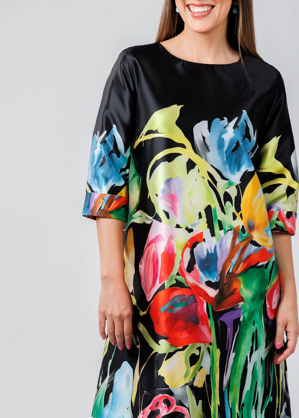 Gianna Dress - Brilliant Bouquet Classic Comfort Comfortable outdoor wear