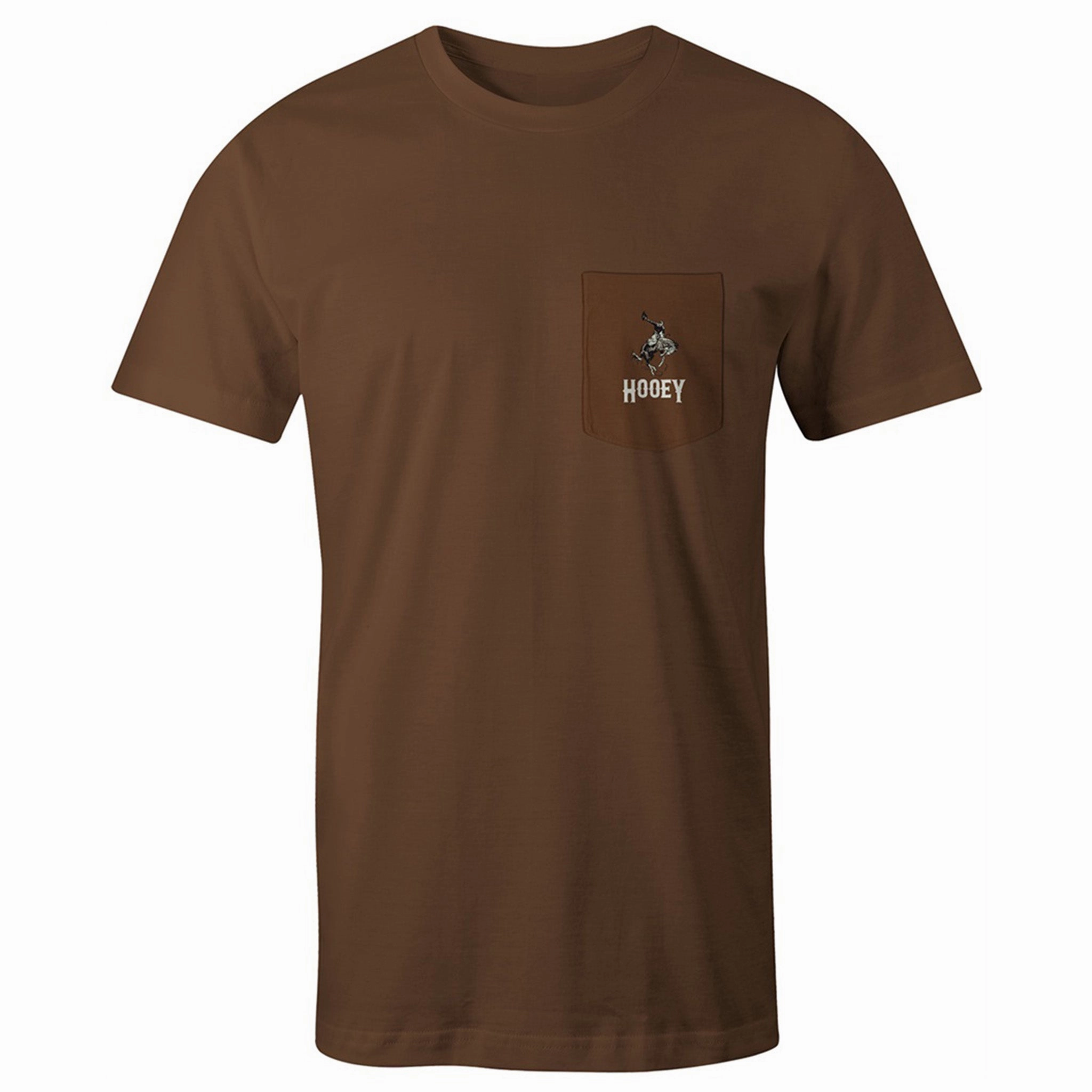 Two Tone Stitching Hooey Brown Cheyenne Tee