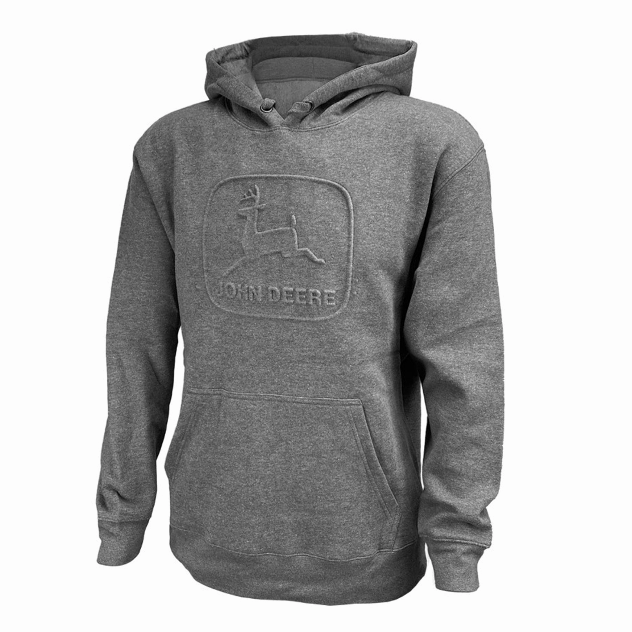 Fanatics Men's Charcoal John Deer Raised Logo Sweatshirt WeatherproofZipper