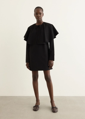 Office Mood Polished Layer Circle Collar Dress