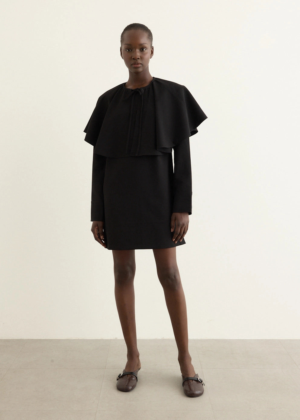 Office Mood Polished Layer Circle Collar Dress