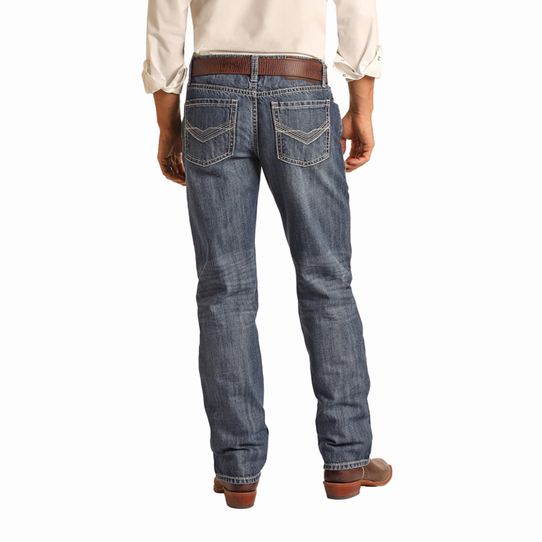 Ever Versatile Rock & Roll Cowboy Medium Wash Vintage Stackable Bootcut Jeans