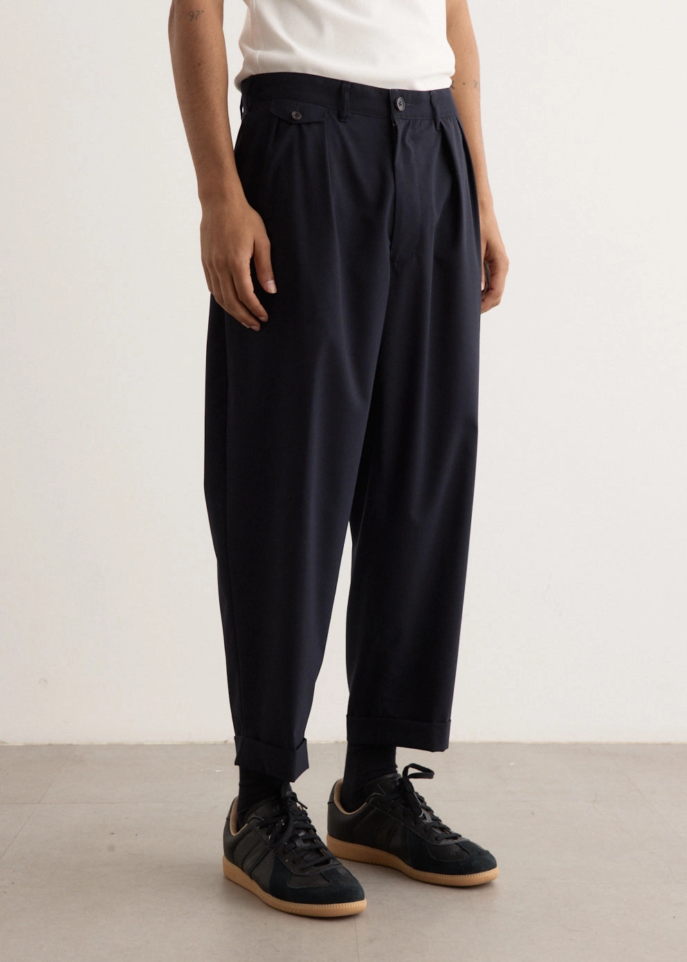 Active Comfort Wear 2 Pleats Wool Tropical Pants