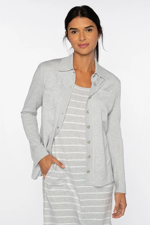 Knit Fit Easy Shirt Cardigan