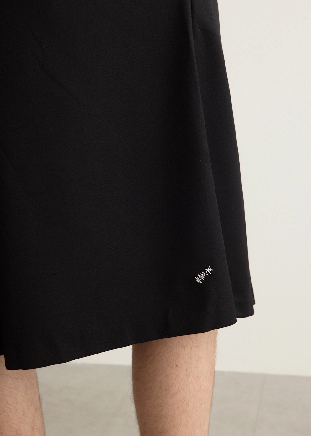 Extended Inseam Options Significant Pleat Front Bermuda Shorts