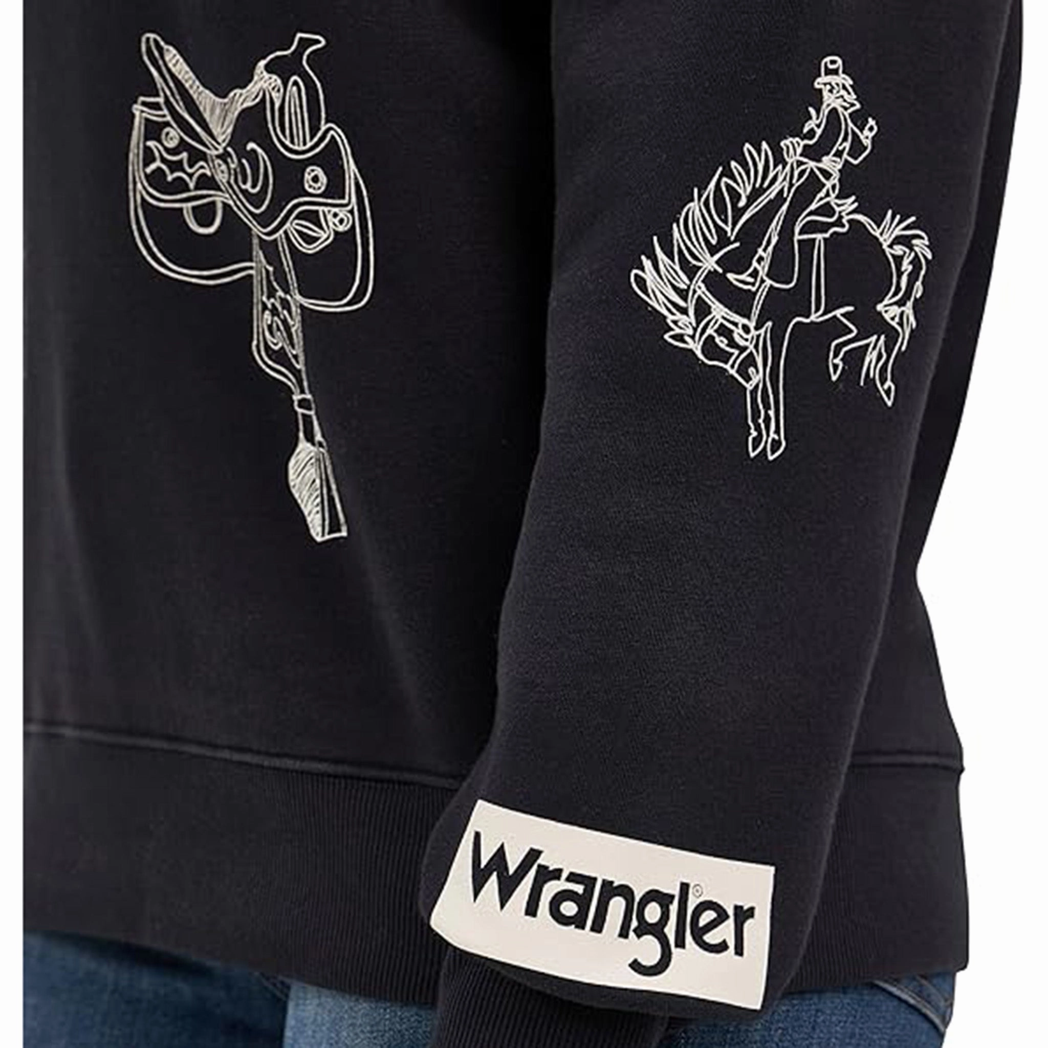 Ergonomic Fit Wrangler Women's Saddle Print Sweatshirt