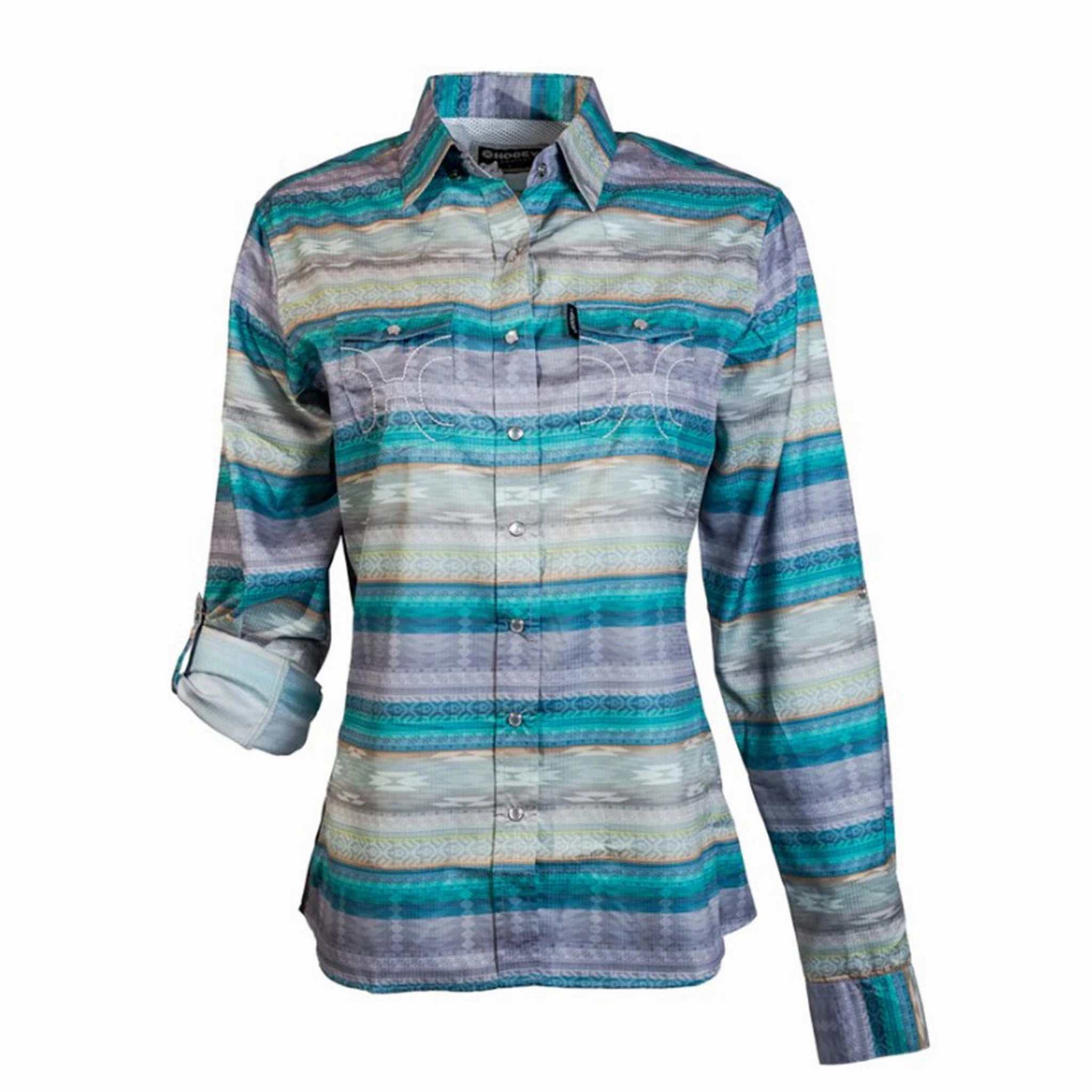 Hooey Women's Sol Serape Long Sleeve AntiStaticFinish Soft Hoodie