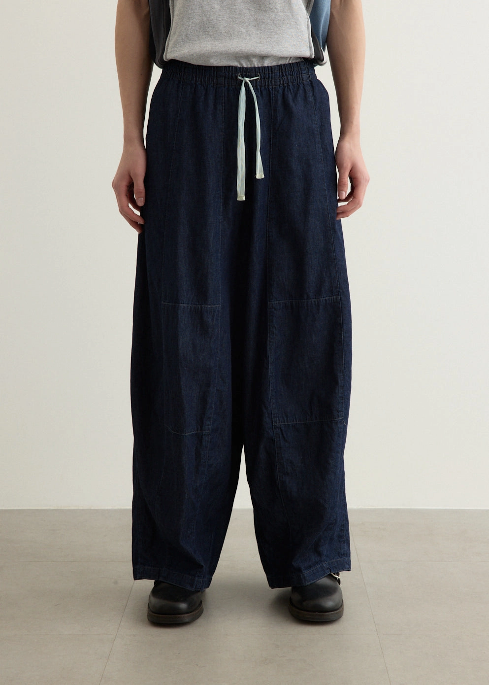 H.D. 6oz Denim Pants Layered Panel Design No Ride