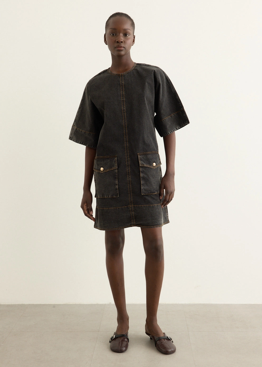 Washed Kimono Dress Dreamy Drape Relaxed Style Wear