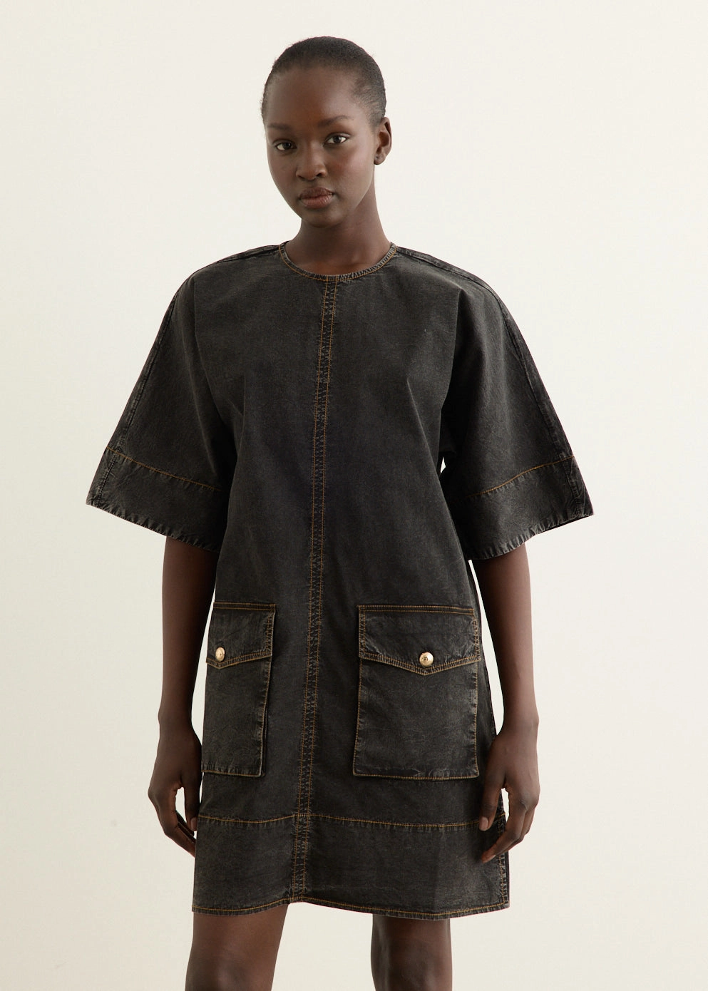 Washed Kimono Dress Work Fitwear