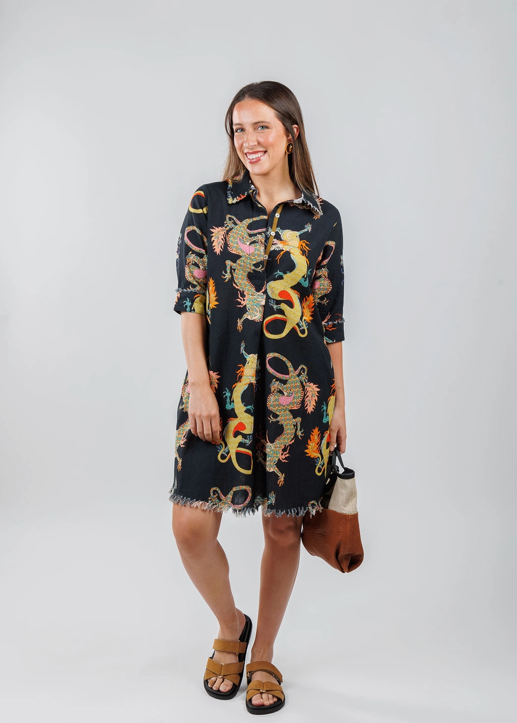 Confident Mood Chatham Dress - Black Dragon
