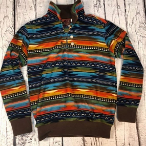 Western Wits Women's Serape Sunset Pullover Trail To Town