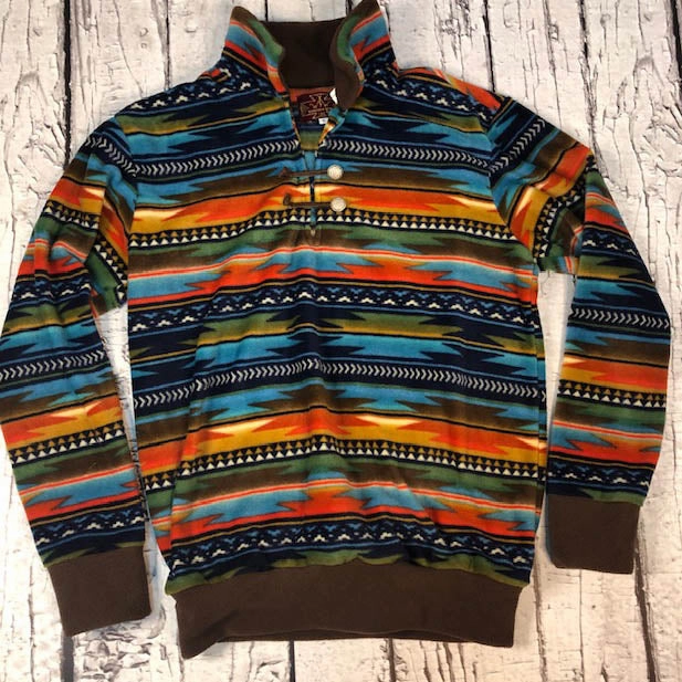 Western Wits Women's Serape Sunset Pullover Trail To Town