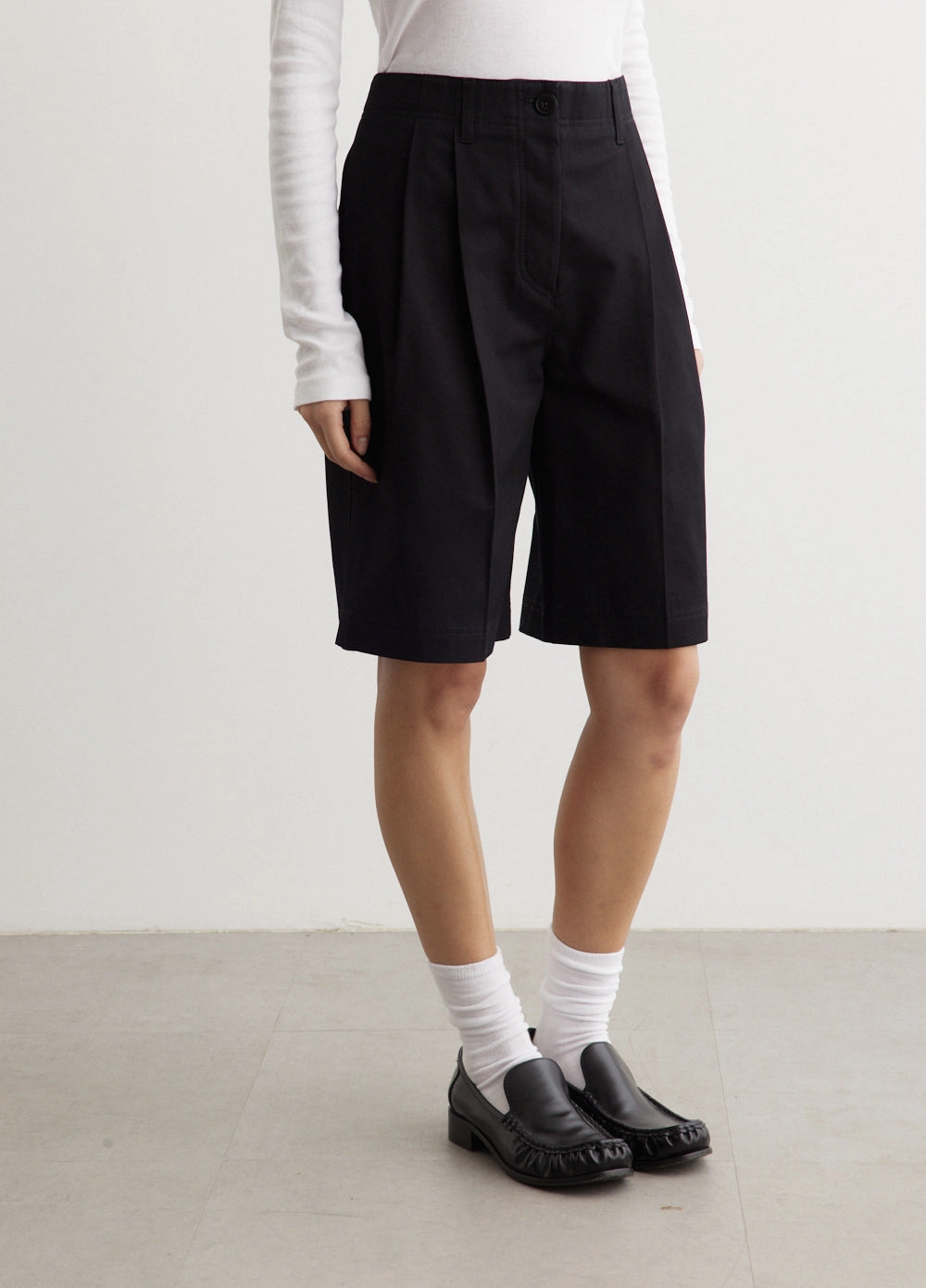 Quick Adjust Relaxed Twill Shorts