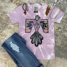 J. Forks Bleached Thunder Lover Tee HeavyweightThermal PlacketDetail