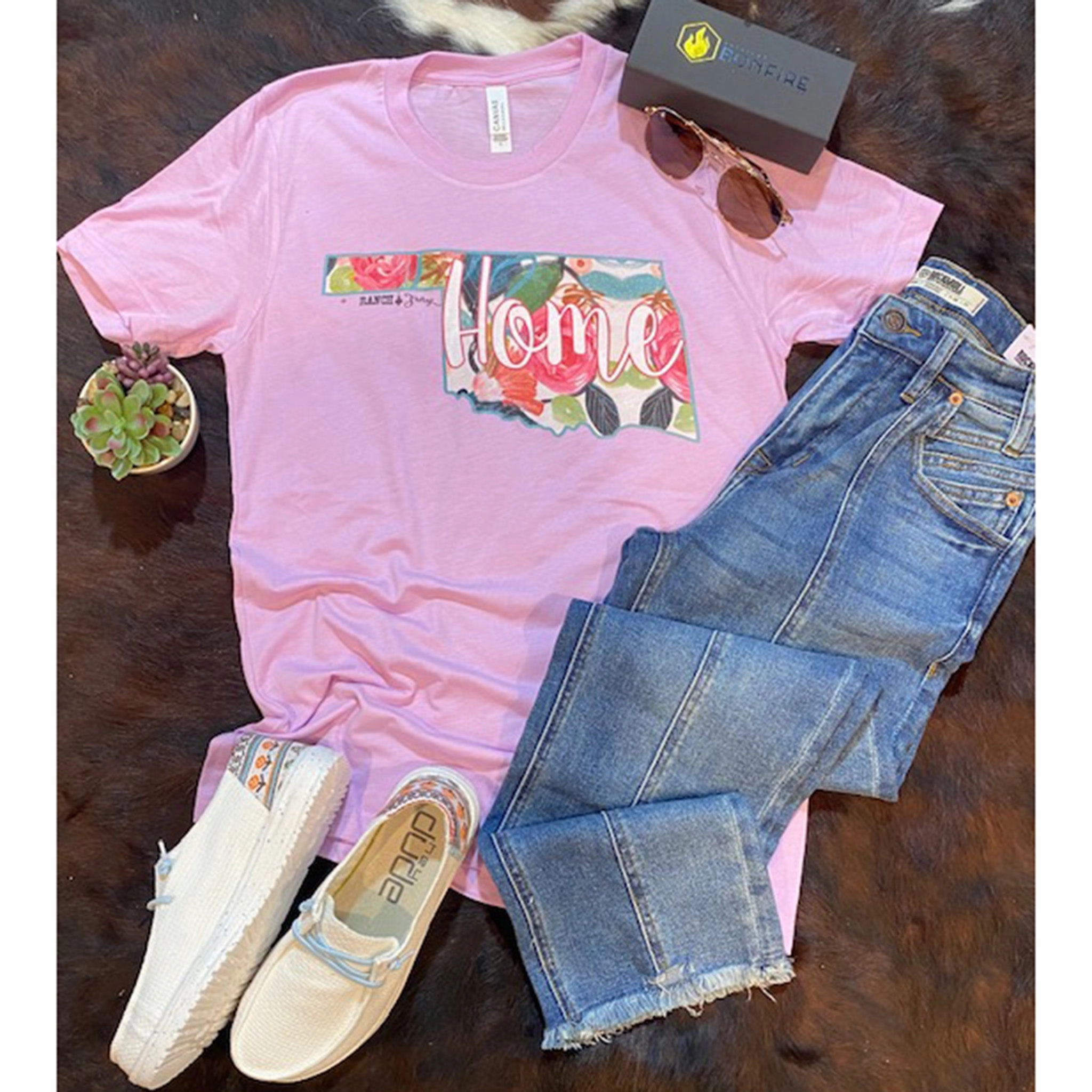 SlimFitAdaptation Floral Oklahoma Lavender Tee