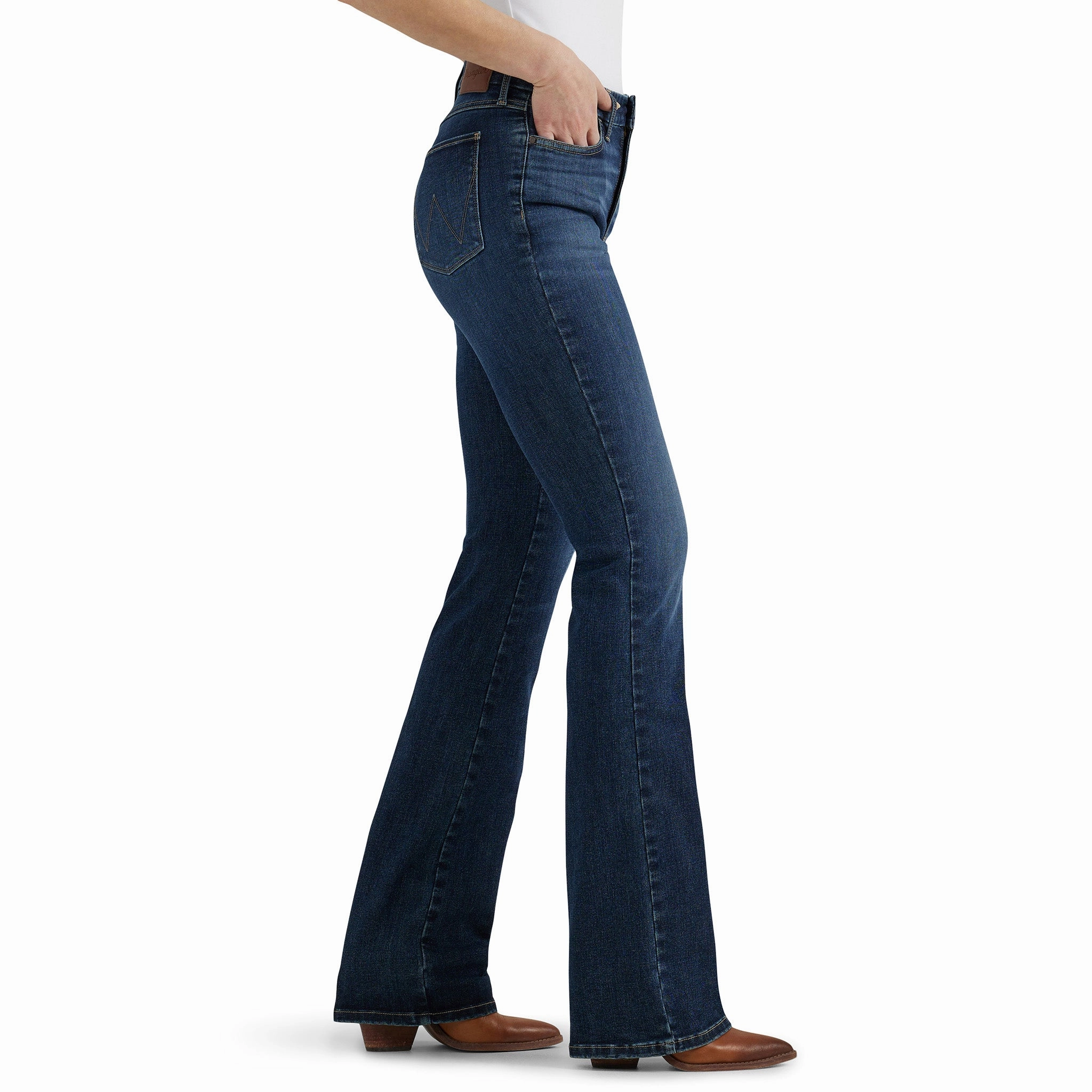 Wrangler Women's Bespoke Bootcut Lacey Jeans Fit For Life Neutral Fabric
