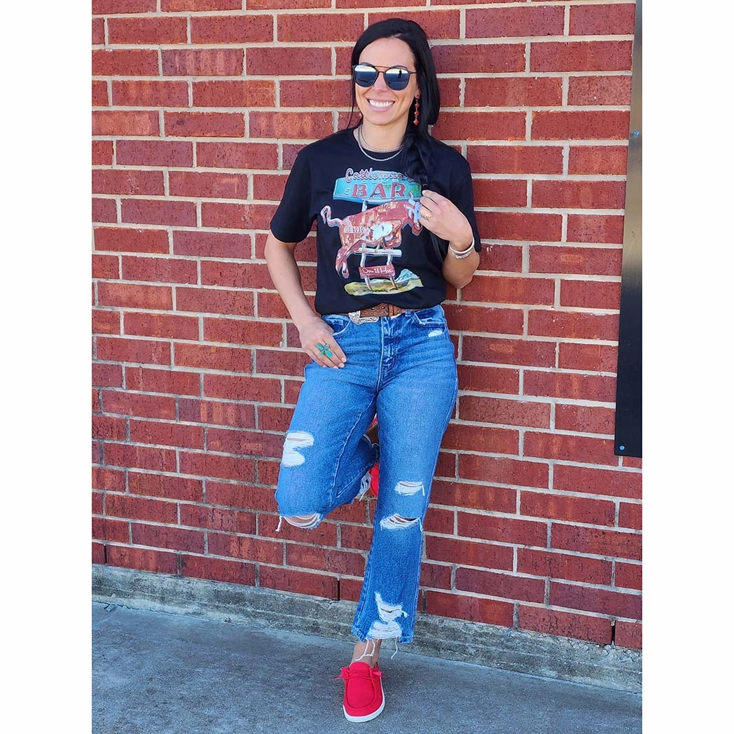 Fashionable Design Flying Monkey High Rise Straight Lolita Jean