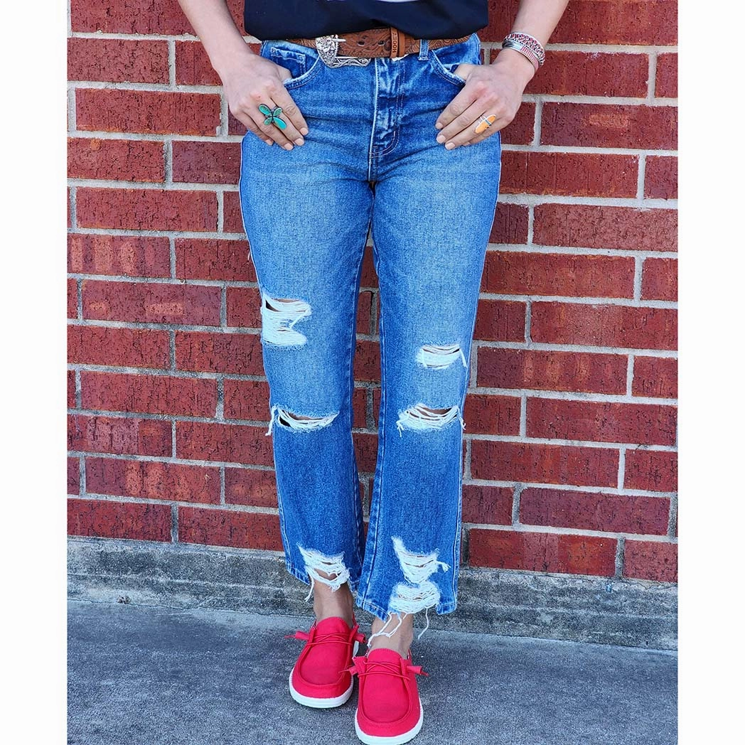 Everyday Comfort Wear Flying Monkey High Rise Straight Lolita Jean